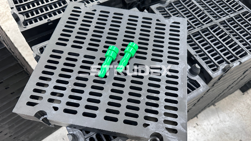 Modular Rubber Screen Panel Reducing Blocking for Iron Ore Screening